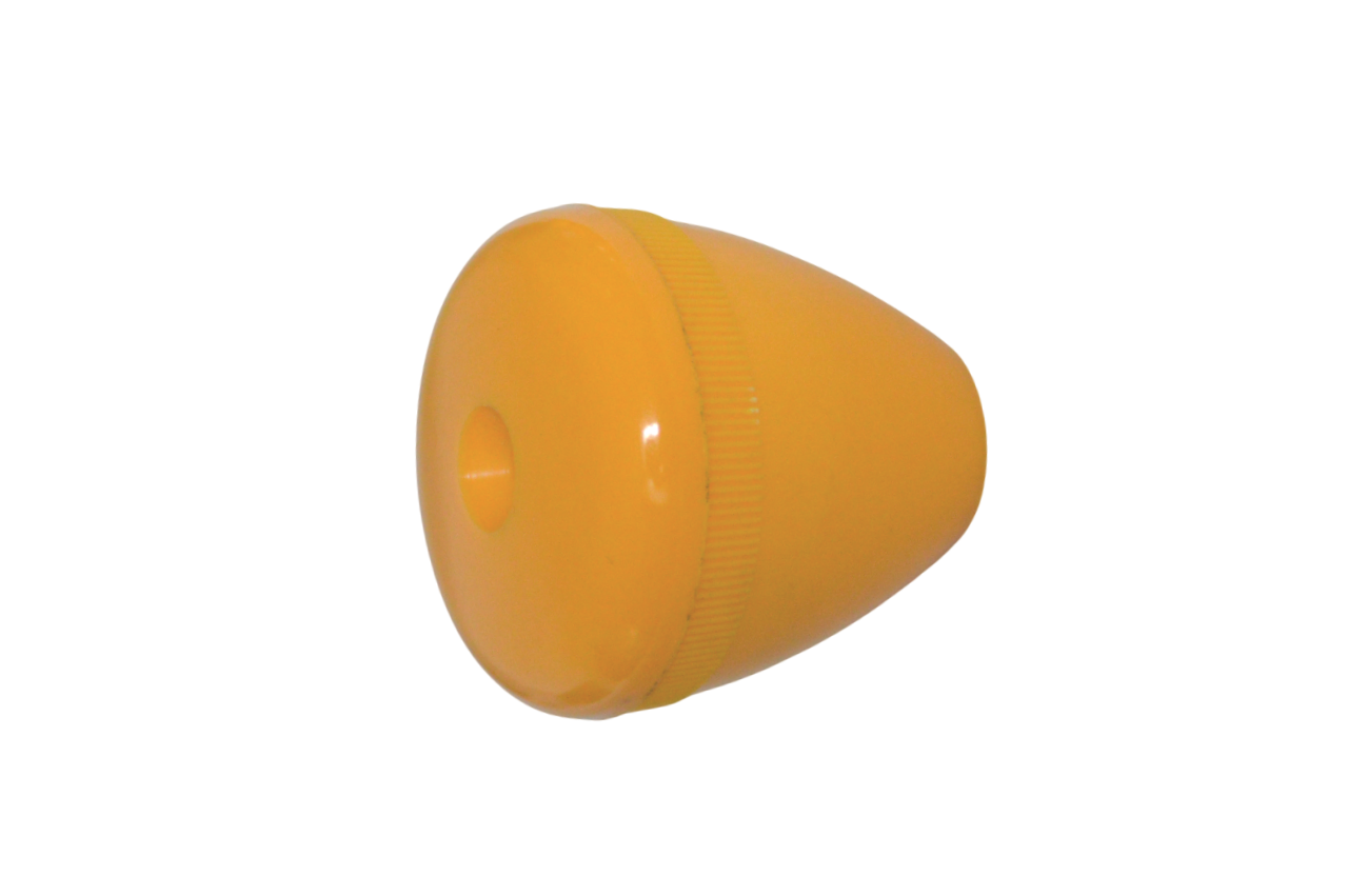 Poignée ronde 14M12 (Bonzini, Petiot, Sulpie) jaune (DEFAUT ESTHETIQUE)