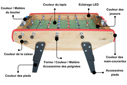 Baby-foot Collet 100% personnalisable (sur commande)