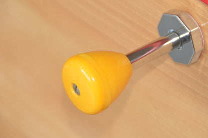 Poignée ronde 14M12 (Bonzini, Petiot, Sulpie) jaune (DEFAUT ESTHETIQUE)
