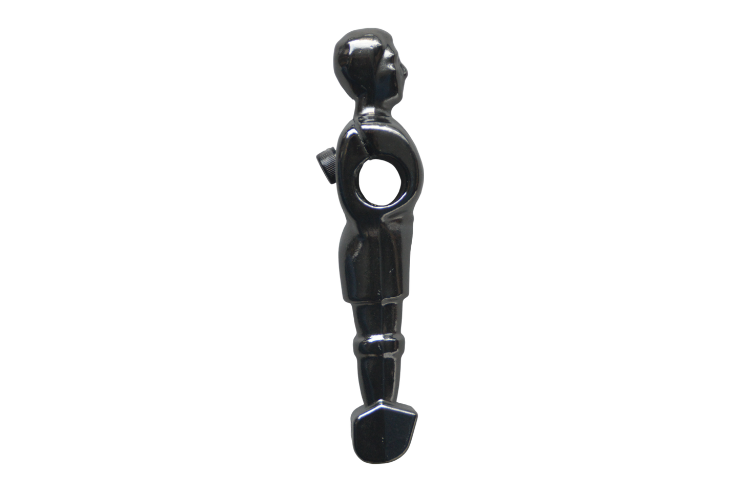 Joueur baby-foot noir métal (H: 12,5cm)