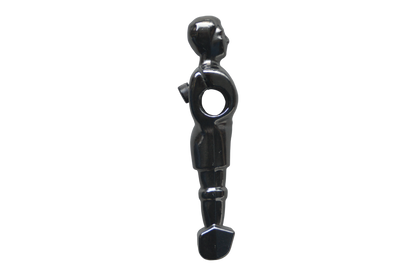 Joueur baby-foot noir métal (H: 12,5cm)