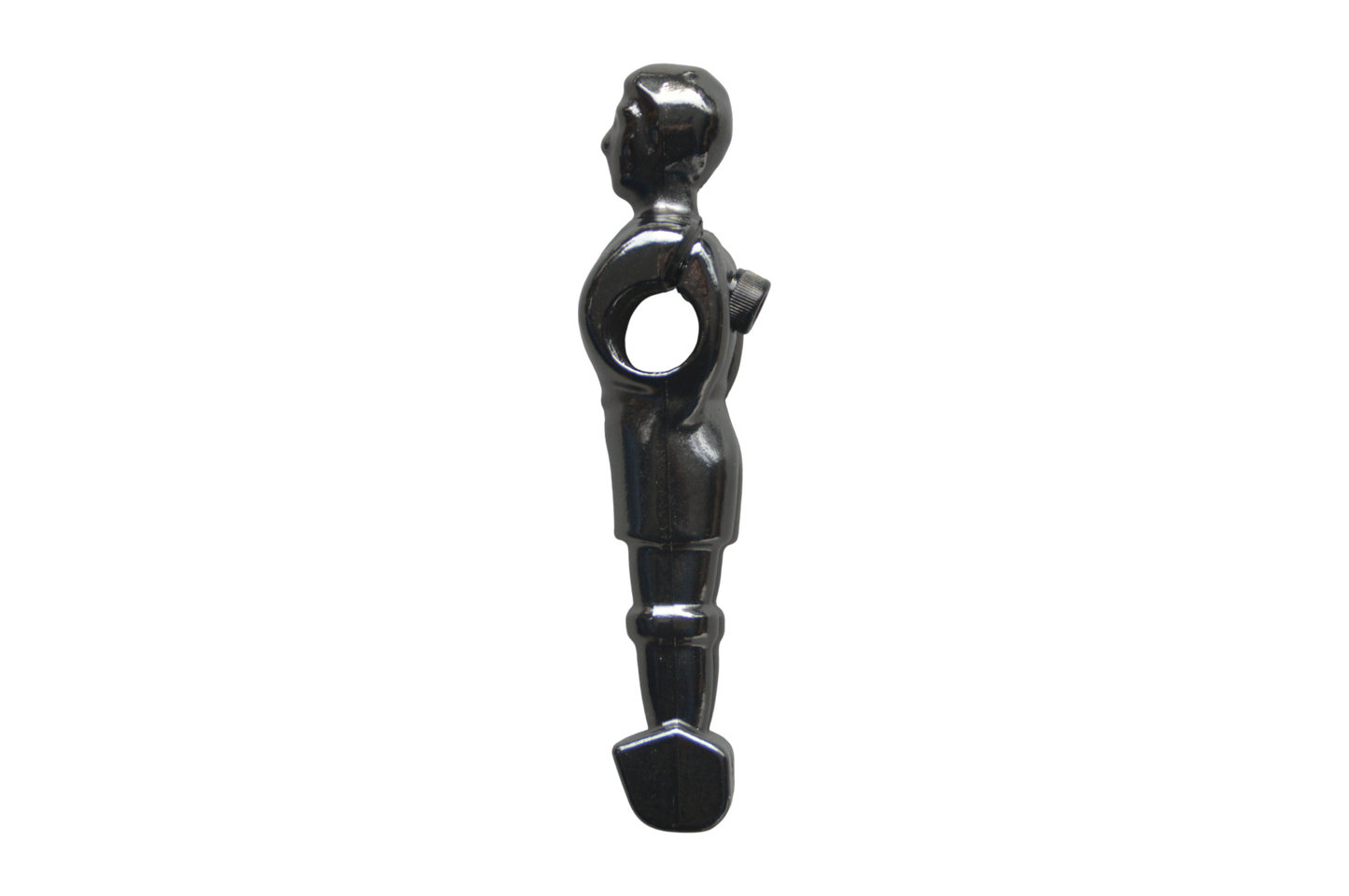 Joueur baby-foot noir métal (H: 12,5cm)