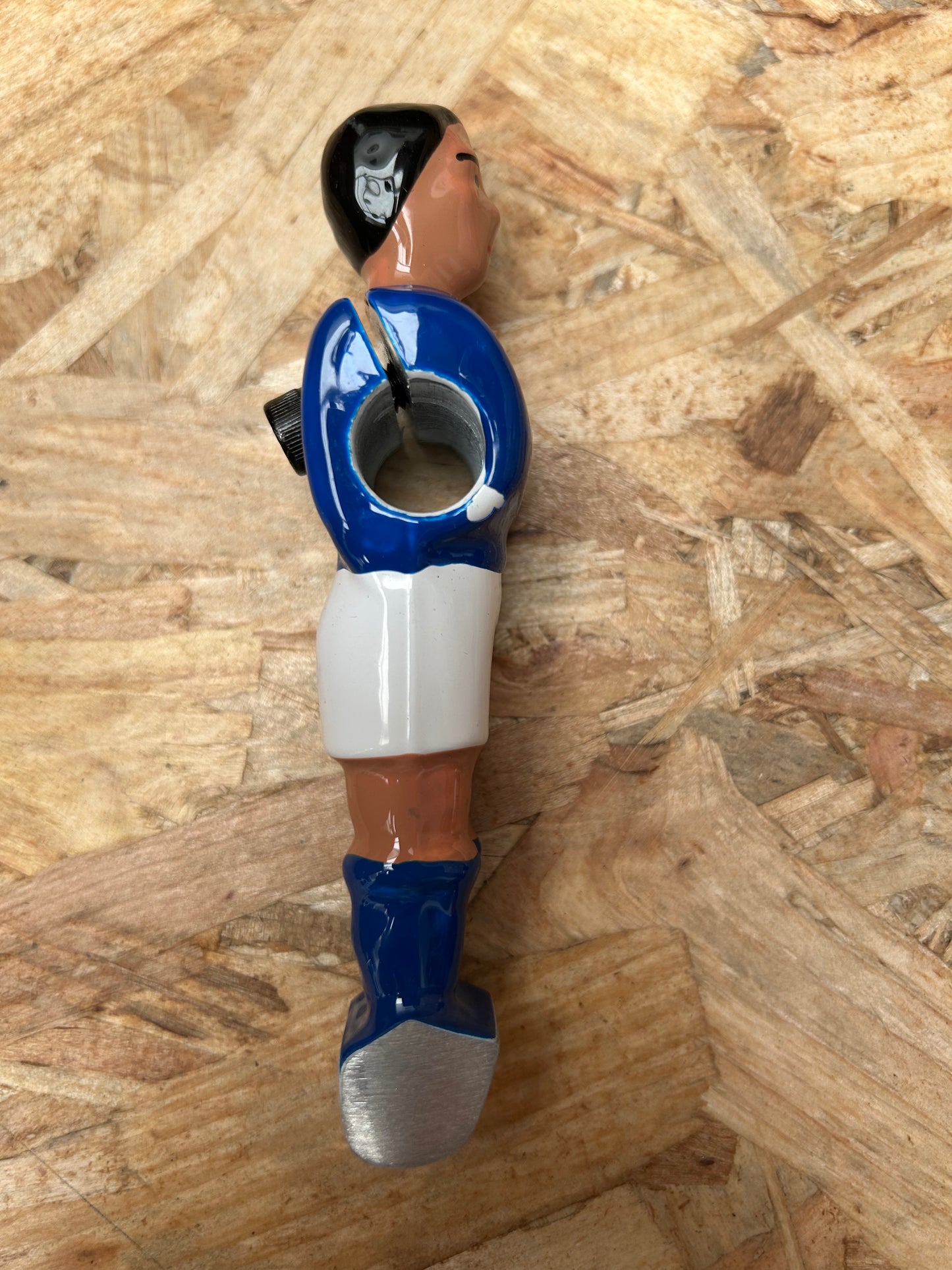 Joueur baby-foot bleu (H: 12,5cm) (DEFAUT ESTHETIQUE)