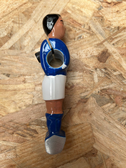 Joueur baby-foot bleu (H: 12,5cm) (DEFAUT ESTHETIQUE)