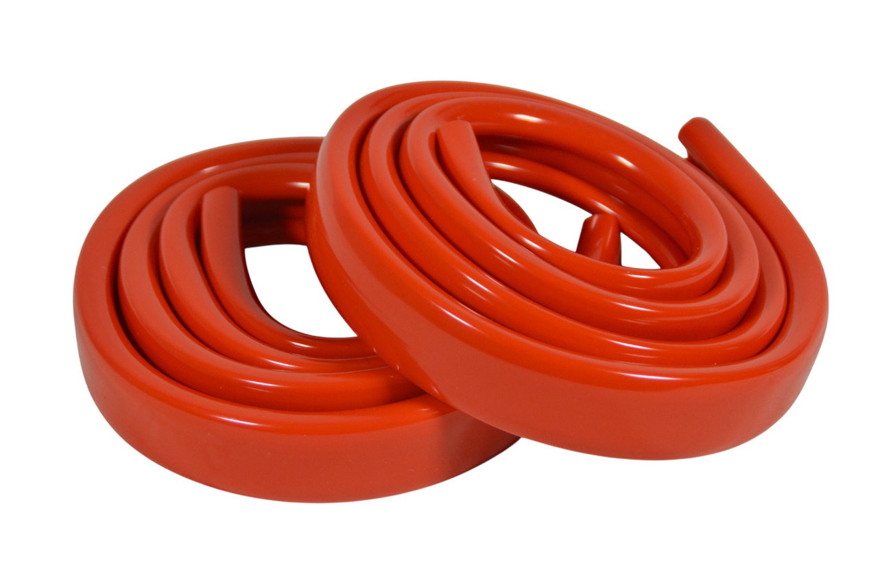 PREMIUM - Mains courantes rouges pour baby-foot (La paire)
