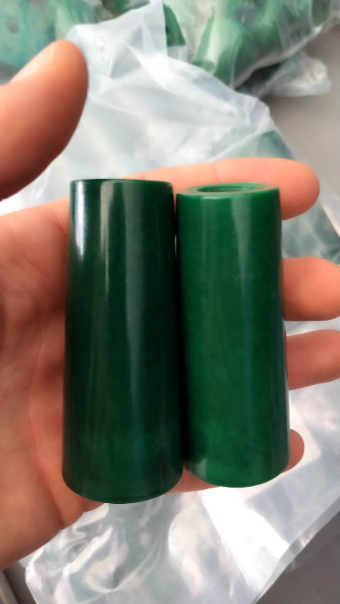 Poignée longue 14m12 (Bonzini, Petiot, Sulpie) vert (DEFAUT ESTHETIQUE)