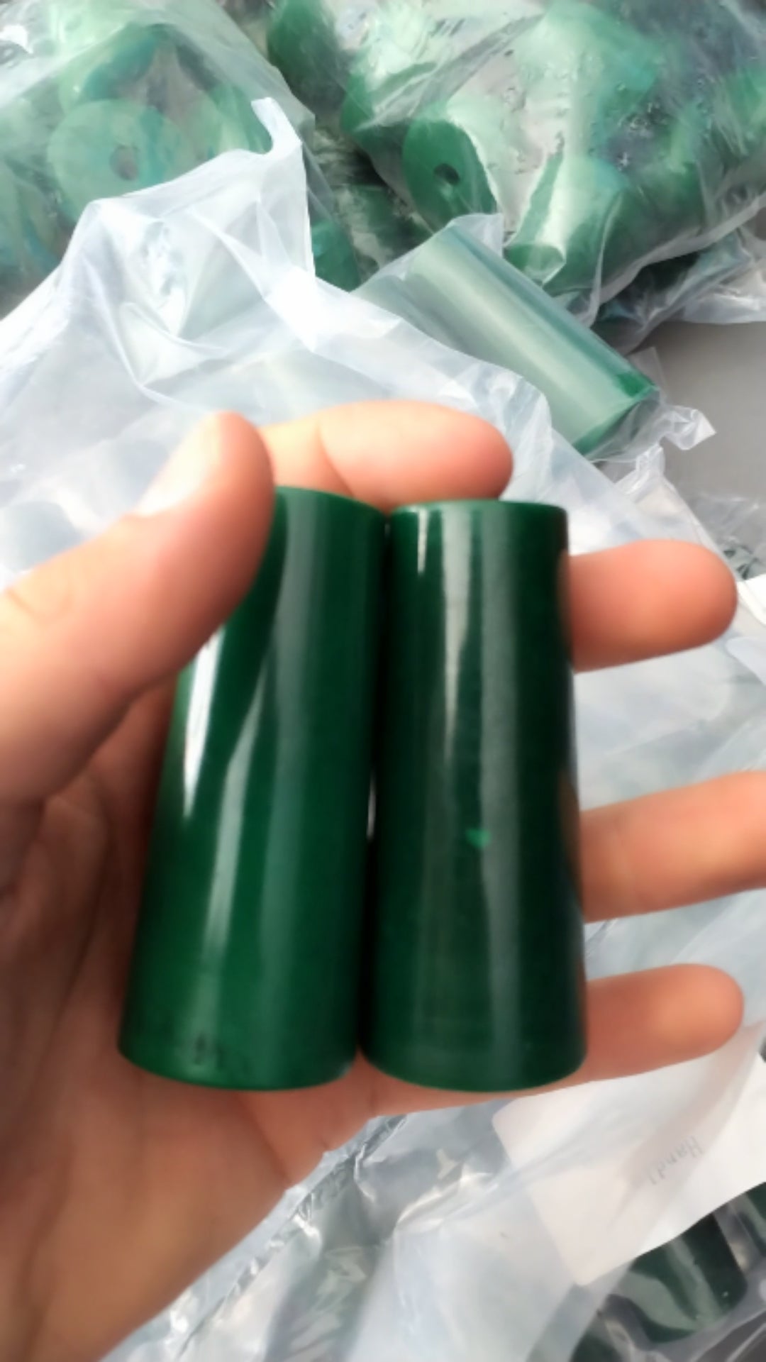Poignée longue 14m12 (Bonzini, Petiot, Sulpie) vert (DEFAUT ESTHETIQUE)