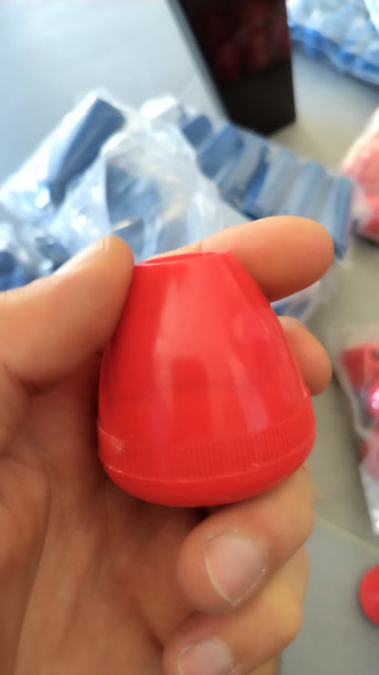 Poignée ronde 14M12 (Bonzini, Petiot, Sulpie) rouge (DEFAUT ESTHETIQUE)