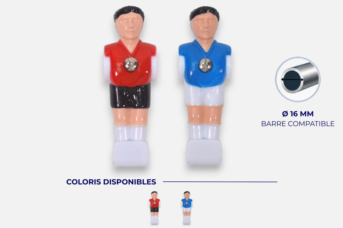 Joueur baby-foot - Plastique (H: 11cm)