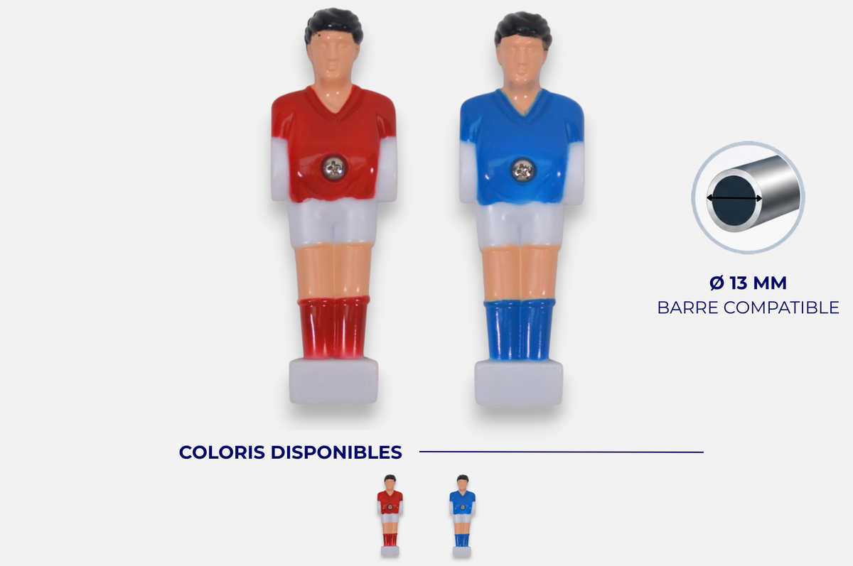 Joueur baby-foot - Plastique (H: 10,5cm)